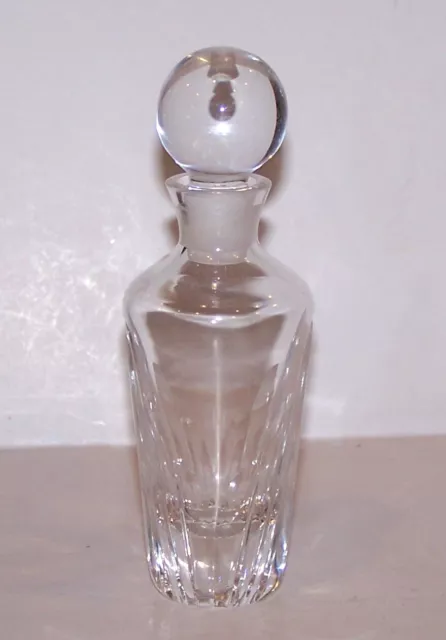 Lovely Signed Lenox Crystal Beautifully Cut Perfume Bottle With Stopper