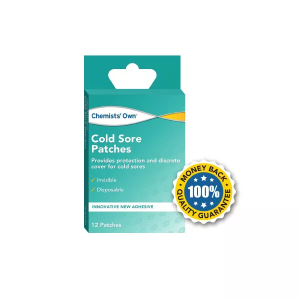 Chemists Own Cold Sore Patches Provides Protection & Discrete Cover 12 Pack