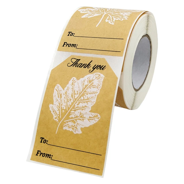 1 rolle Umschlag Abdichtung Etiketten Kraft Papier Geschenk Aufkleber