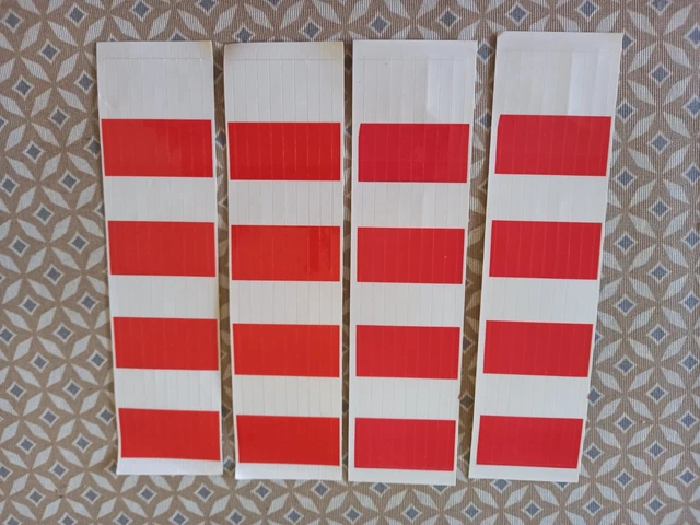 Stickers pour bordures de rails de circuit de voitures électrique  échelle 1/43