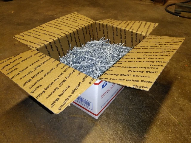 TREE ISLAND 2" HOT DIPPED GALVANIZED FINISH NAILS, 17 pounds