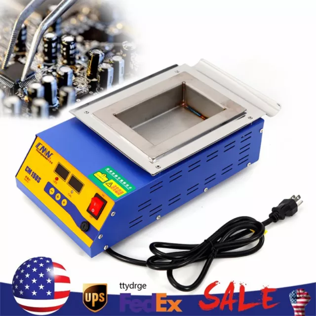 LEAD-FREE CM-150s Digital SOLDERING POT 900W Compact L150 W100mm 5.7kg 0 C-400 C