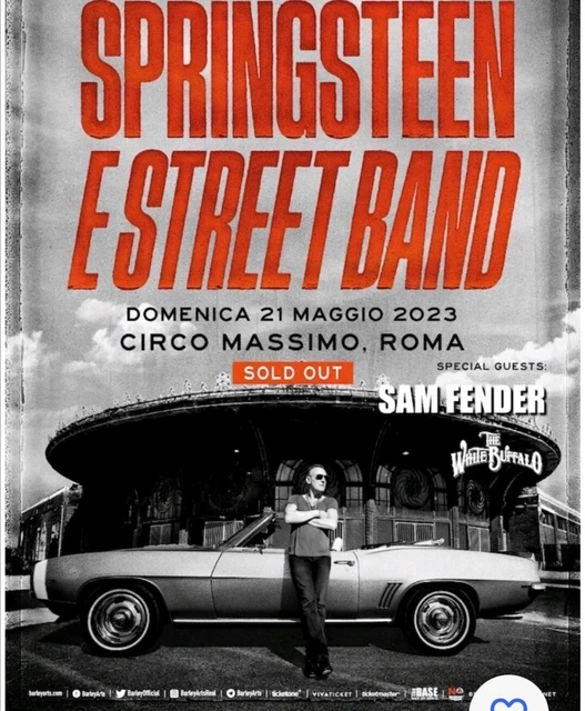 Biglietto ticket concerto BRUCE SPRINGSTEEN ROMA 21 Maggio/May 2023