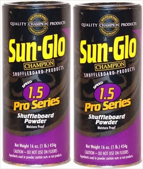 Sun Glo Shuffleboard  powder / wax - 1.5 speed - Twin pack