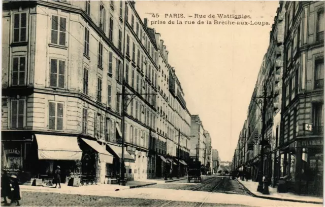 CPA Paris 12th Rue de Wattignies taken from rue de la Breche aux Loups (479002)
