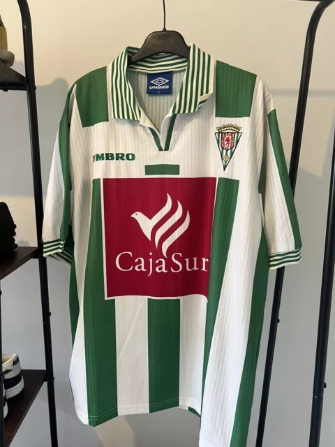 Original | Camisa Fútbol Fútbol Córdoba CF 1998 Genuina Talla XL Umbro