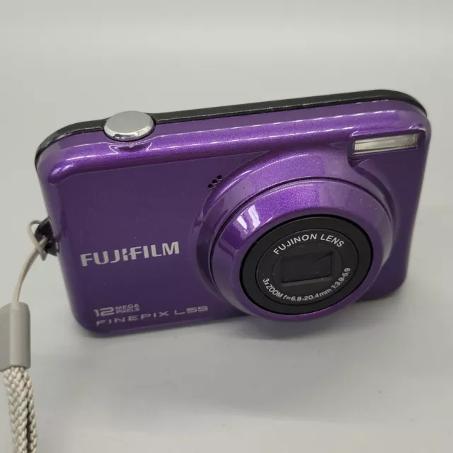 Fujifilm FinePix L55 12.0MP Digital Camera Purple Tested