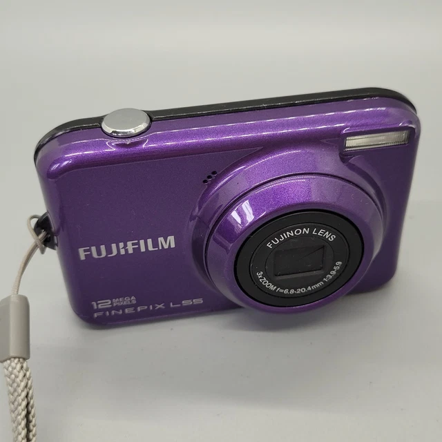 Fujifilm FinePix L55 12.0MP Digital Camera Purple Tested