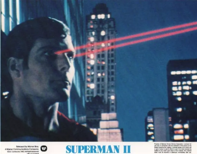 Superman lobby cards Christopher Reeve - mini set of 8 Superman II lobby cards