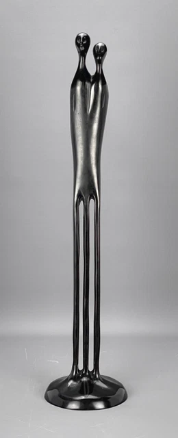 VINTAGE IKEA SWEDEN TWO BECOME ONE Bronze Sculpture by