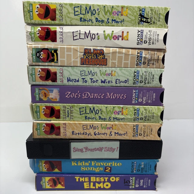 SESAME STREET VHS Lot 10 Elmo’s World Learning Dance £44.65 - PicClick UK
