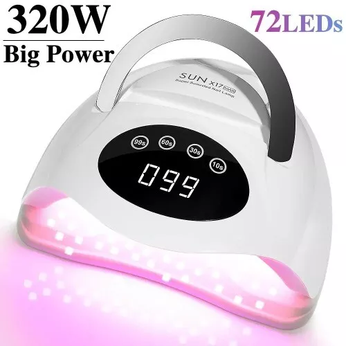 72 UV LED Nail Lamp For Gel Nail Polish Nail Dryer Light With Timer Auto Sensor