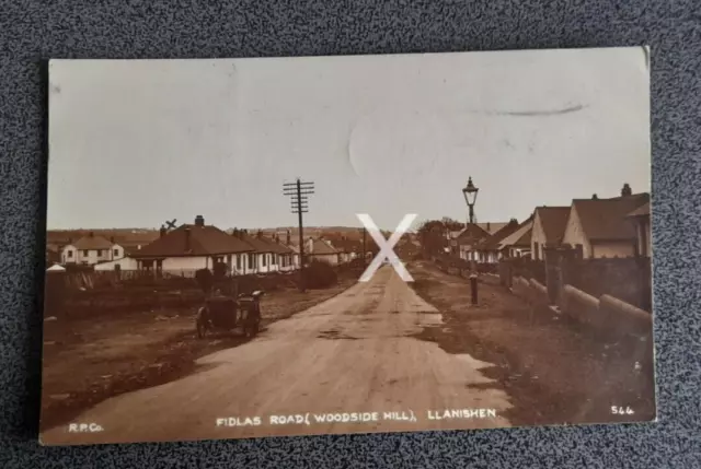 Fidlas Road Woodside Hill Llanishen Old R/P Postcard Cardiff Wales