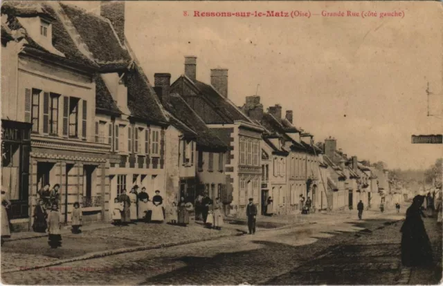CPA RESSONS-sur-MATZ Grande Rue - Left Rate (1207331)