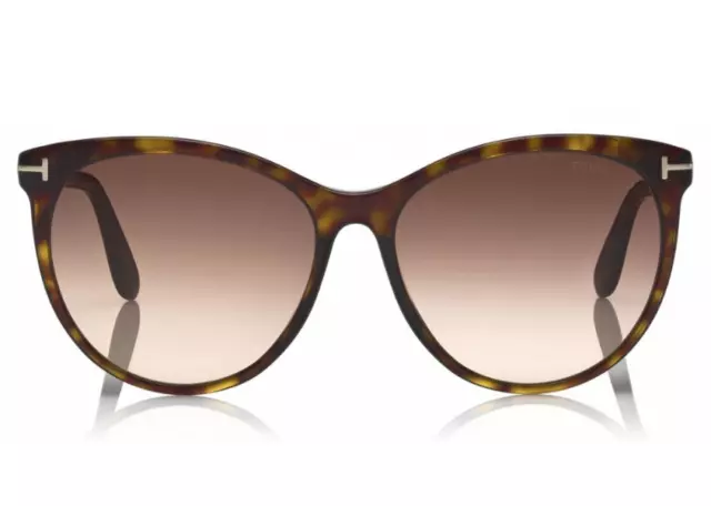 Tom Ford Womens Maxim 59mm Dark Havana Gradient Cat Eye Sunglasses S3820 2