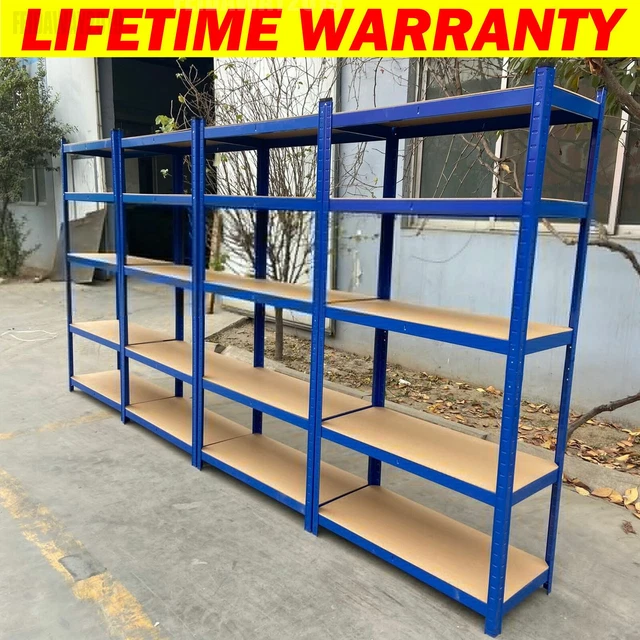 5 TIER HEAVY Duty Boltless Metal Shelving Shelves Storage Shelf Garage
