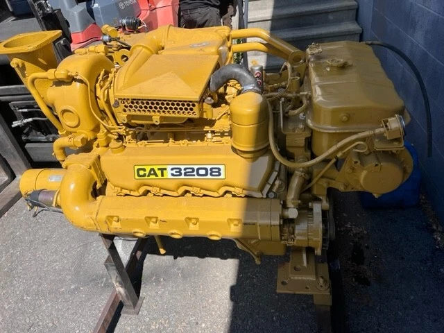Used Caterpillar 3208TA 375 HP Marine Diesel Engine RUNNING VERY GOOD CONDITION