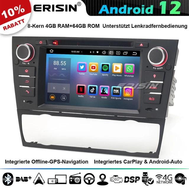 Android 13 Autoradio Für BMW 3er E46 - 9 Zoll CarPlay Android Auto Mit Rückfahrkamera