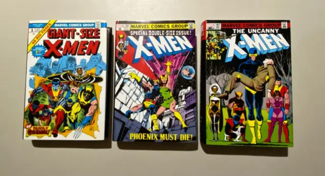 Uncanny X-Men Omnibus vol 1 2 3 LOT SET BUNDLE DM Direct Market Covers!