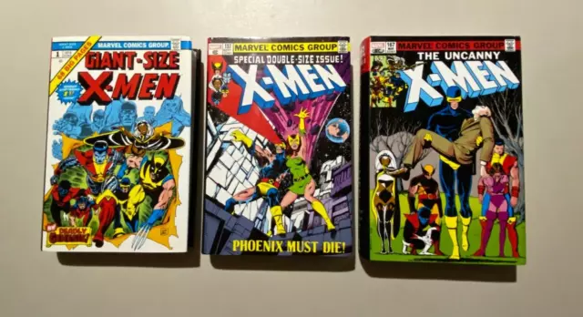 Uncanny X-Men Omnibus vol 1 2 3 LOT SET BUNDLE DM Direct Market Covers!