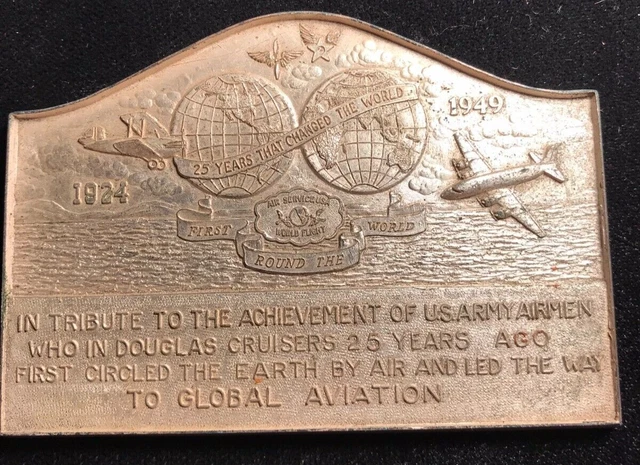 1949 Global Aviation 25 Years that Changed the World Medal Uniface 89.5x62mm