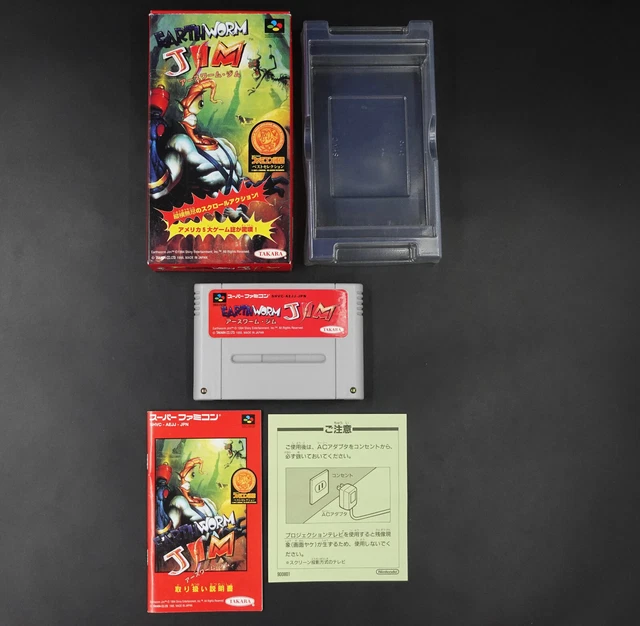 Earthworm Jim  Nintendo Super Famicom nes SFC NTSC-J JAP JAPAN