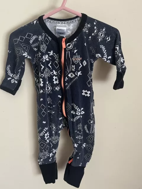 Bonds Baby Dark Blue Zippy Wondersuit Size 000 (0-3 Months)