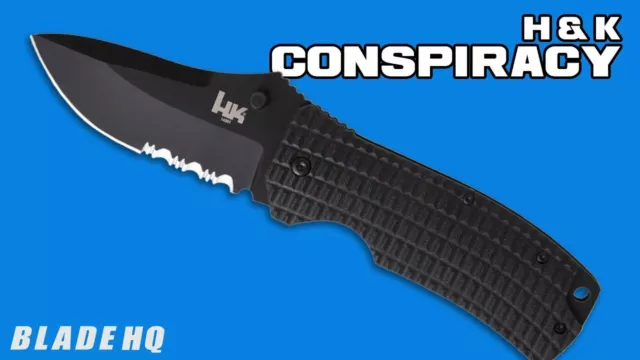 H&k by benchmade 14201 conspiracy knife combo blade - heckler & koch