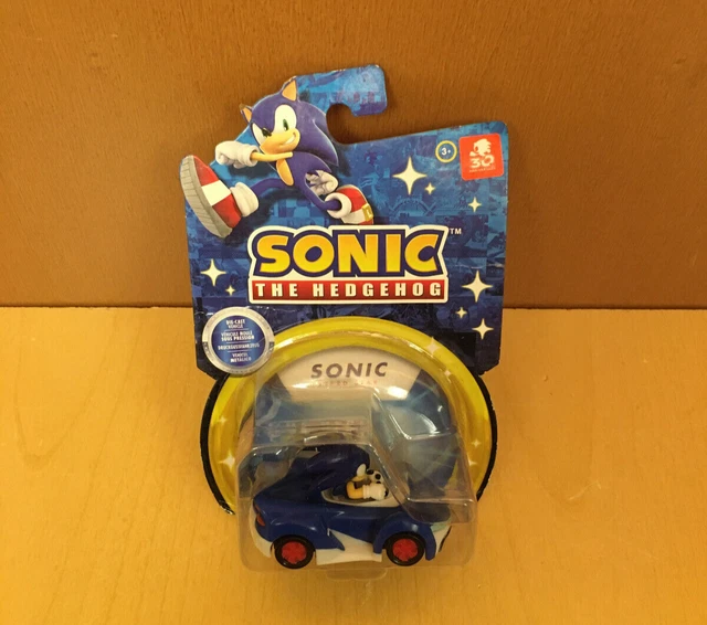 SONIC THE HEDGEHOG Sonic Speed Star Jakks Team Racing DieCast Car 30th