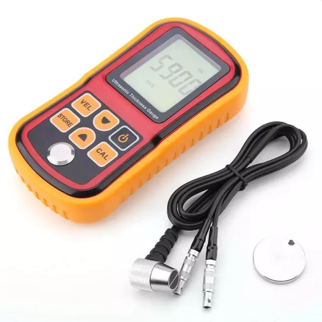 GM100 Digital LCD Ultrasonic Thickness Meter Tester Gauge Metal Testing Width ##