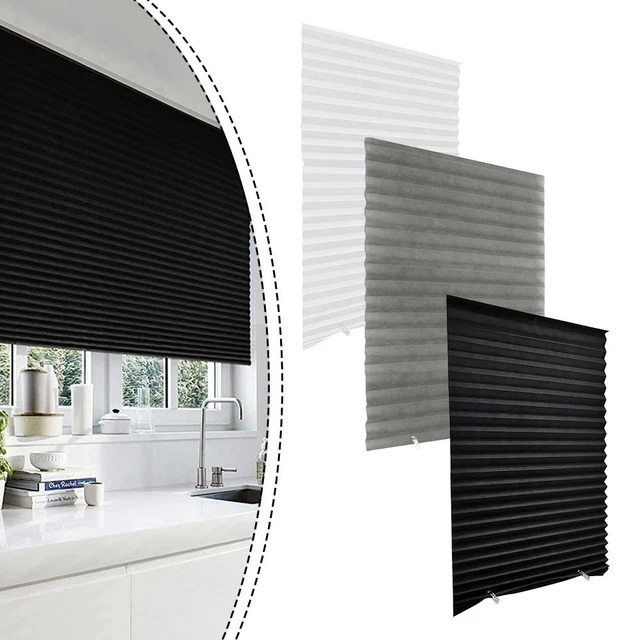Stores En Tissu Non Tissé Blackout Thermique - Sans Percage, Découpables Et Auto-Adhésifs