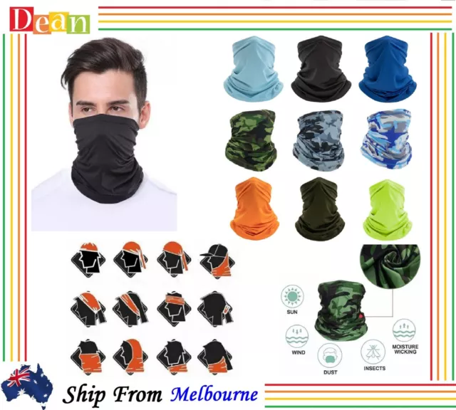 Bandana Face Shield Mask Headwear Biker Neck Tube Scarf Cover Balaclava Cycling