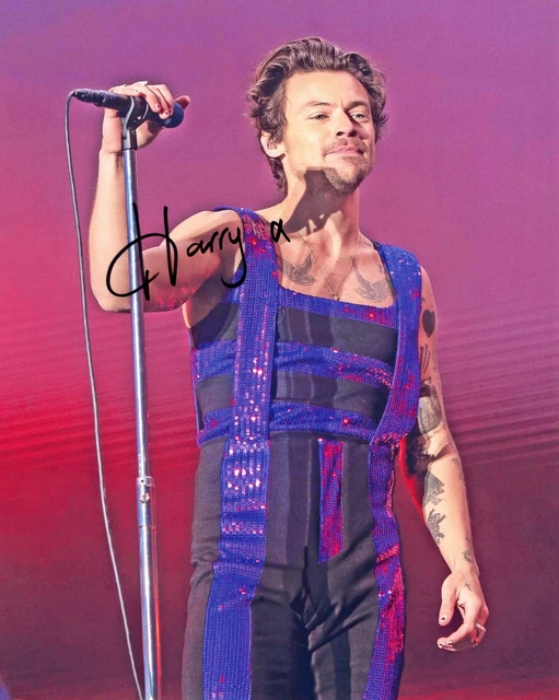 A fantastic 10x8 Autographed Photo of Harry Styles & CoA