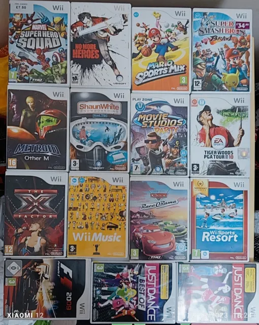 Nintendo Wii games bundle (15 games)