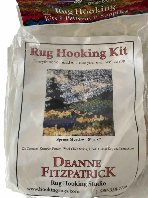 "Kit de enganche de alfombras Deanne Fitzpatrick, prado de abetos - 8"" X 8"""