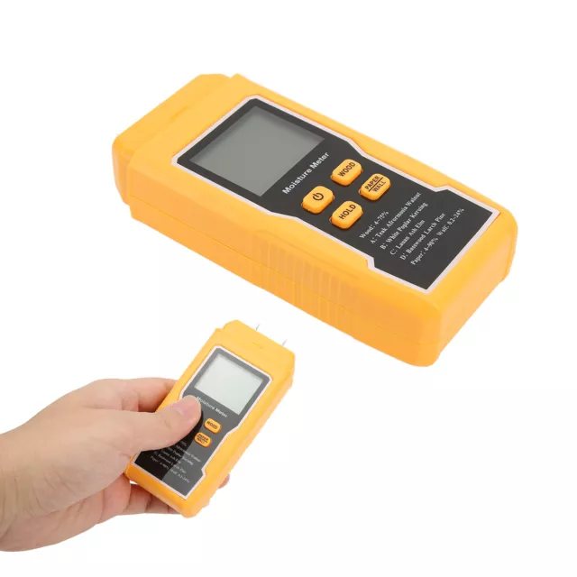 Moisture Meter Digital Mold Detector Gear With Backlight For Firewood Paper Wall