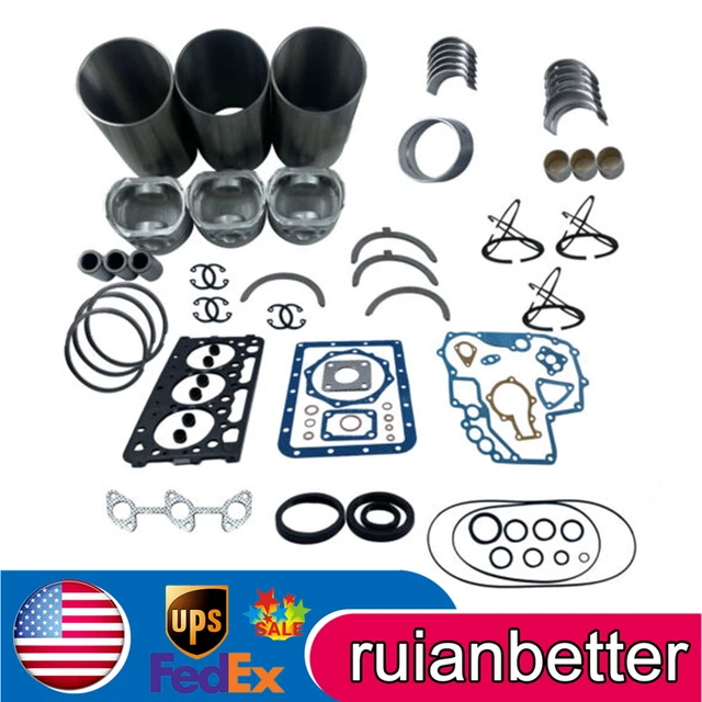 STD OVERHAUL REBUILD Kit For Kubota D722 Engine 3 Cylinder Engine