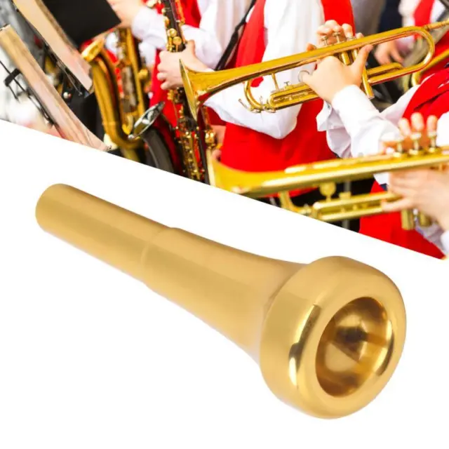 Brass Gold Trumpet Mouthpiece Bright Tone 3C 5C 7C for Trumpet Accessories