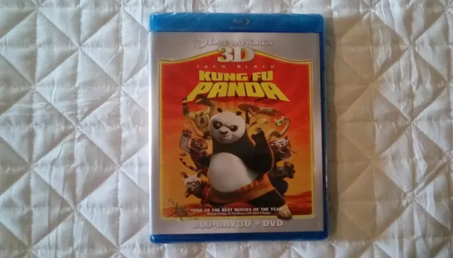 Kung Fu Panda 3D (Blu-ray 3D + DVD, 2011) - Brand New Sealed Jack Black