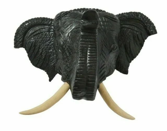 Home Decorative Handcrafted Wall Hanging Showpiece Elephant Head With Tusks