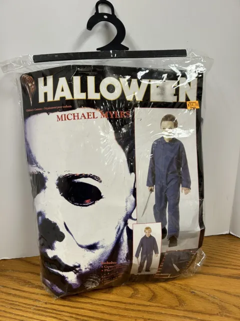 HALLOWEEN Michael Myers Childs Boys Costume with Knife, Size L (11-14) Used