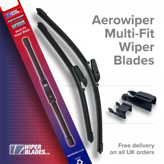 For VW Passat B7 Estate Aerowiper 24"/18" Front Windscreen Wiper Blades