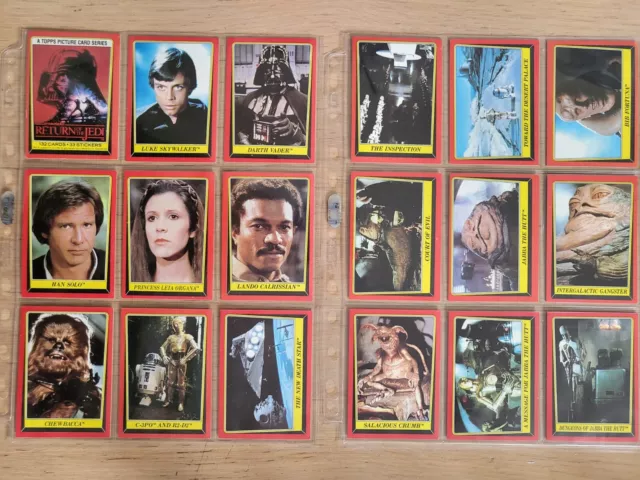 Topps Star Wars Return Of The Jedi  Series 1 - Complete 132 card Set 1983