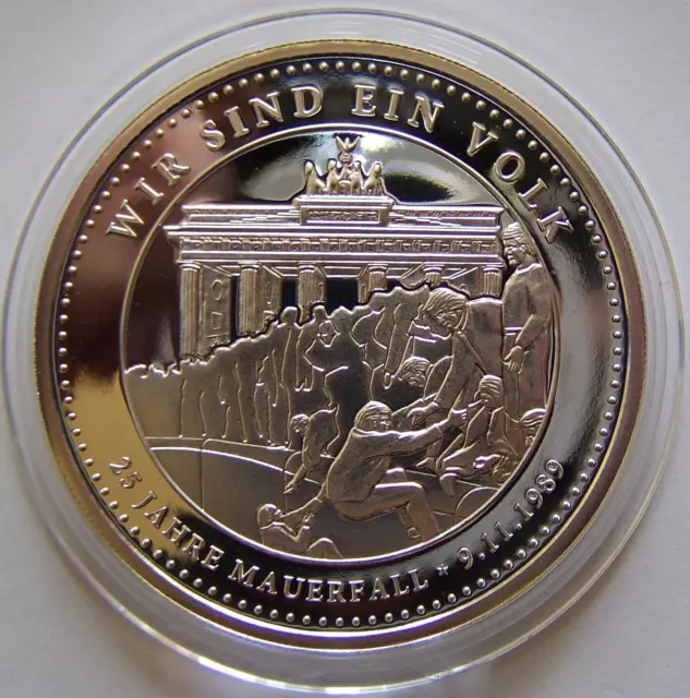 Berlin Ddr Mauerfall 1989 - 999 Silber Degussa - Medaille - Silberbarren