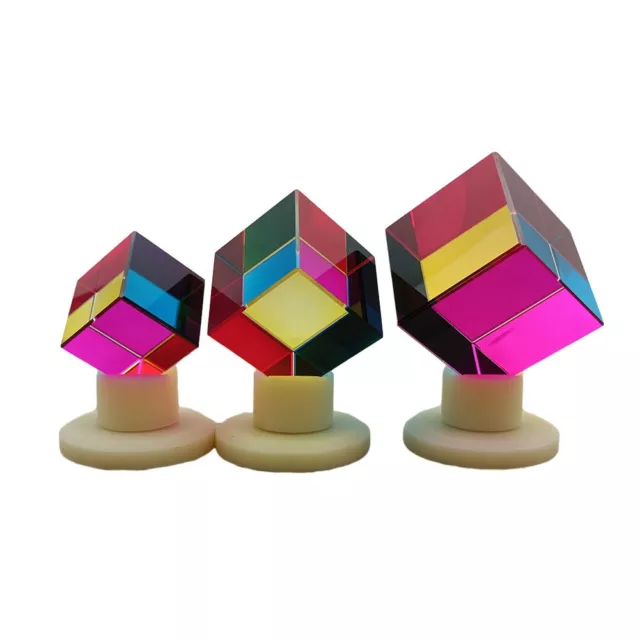 Educational Toy Optical Glass Cube with RGB Splitter Unique Design for Kids