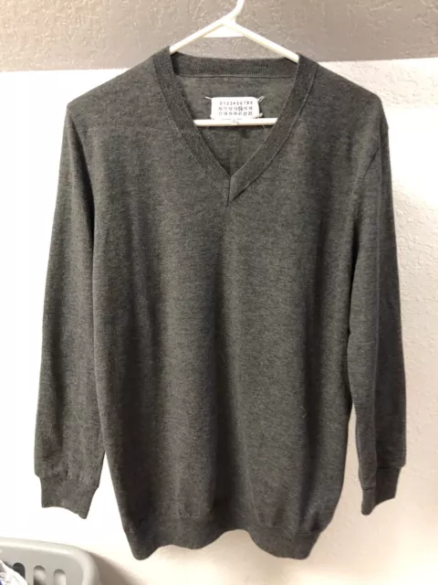 Maison Martin Margiela Wool Sweater Size 14 Made in Romania Grey