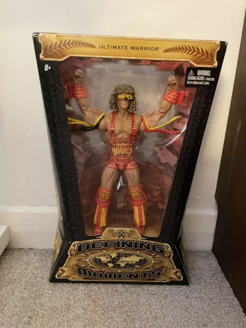 New In Box Defining Moments Ultimate Warrior Wwe Wrestling Figure Mattel Moc