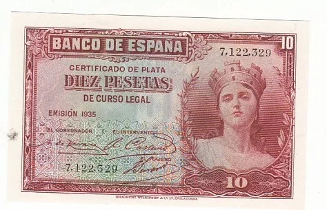 Espagne 10 Pesetas 1935 Neuf (Usa) Eue175