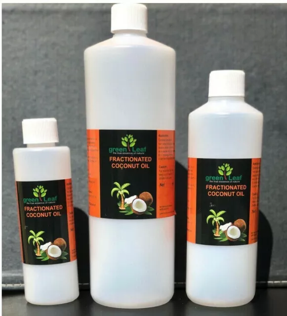 100% Pure Fractionated Coconut Oil Organic 250 ML,500 ML,1000 ML