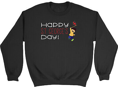 Happy St Georges Day Mens Womens Sweatshirt Jumper